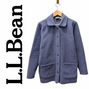 L.L. Bean Women's Small Button Front Fleece Jacket Periwinkle Blue Cozy Shacket